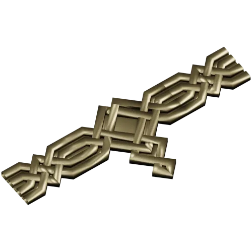 Плетёный ромбовый багет - 3D модель STL для ЧПУ