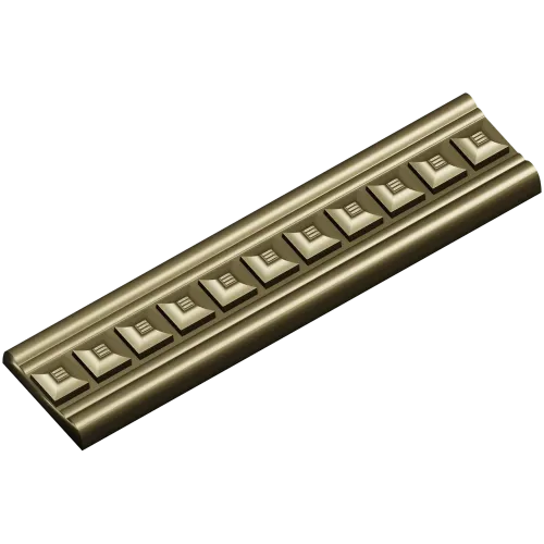 Classical Dentil Baguette - STL 3D Model for CNC Routing