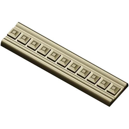 Classical Dentil Baguette - STL 3D Model for CNC Routing