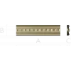 Classical Dentil Baguette - STL 3D Model for CNC Routing