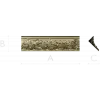 Резной багет с цветочным орнаментом - STL модель для ЧПУ