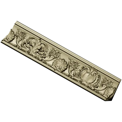 Baroque Acanthus Baguette STL for CNC
