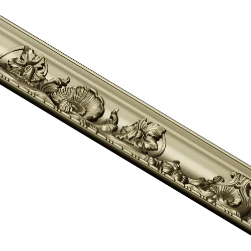 Seashell & Acanthus Baguette - STL 3D model for CNC