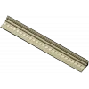 Square-Bead Frame Baguette STL for CNC