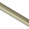 Square-Bead Frame Baguette STL for CNC