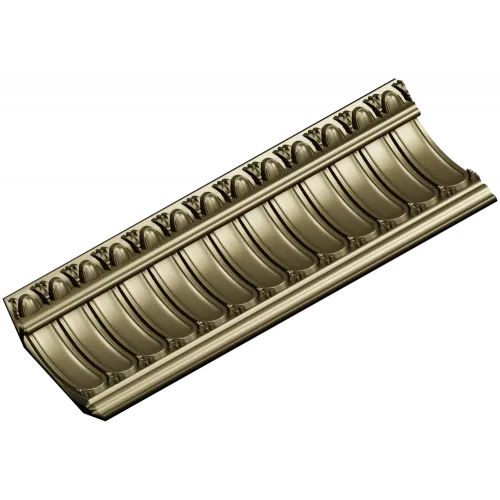 Классический багетный молдинг с жемчужным фризом - STL для ЧПУ
