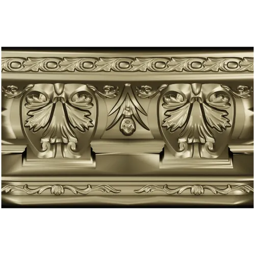 Ornate Acanthus Baguette STL for CNC