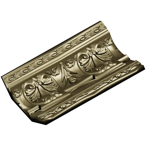 Ornate Acanthus Baguette STL for CNC
