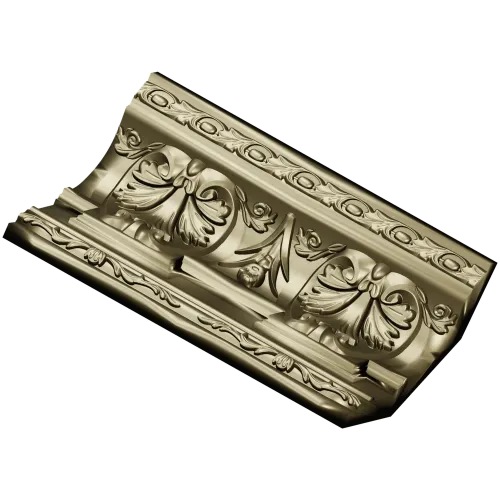 Ornate Acanthus Baguette STL for CNC