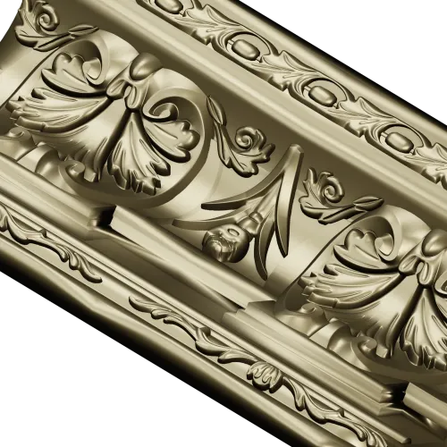 Ornate Acanthus Baguette STL for CNC