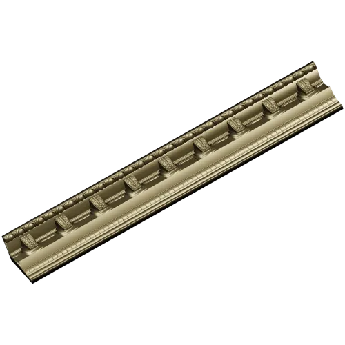 Classical Dentil Baguette - STL 3D model for CNC