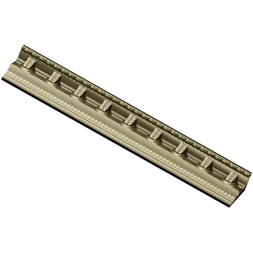 Classical Dentil Baguette - STL 3D model for CNC