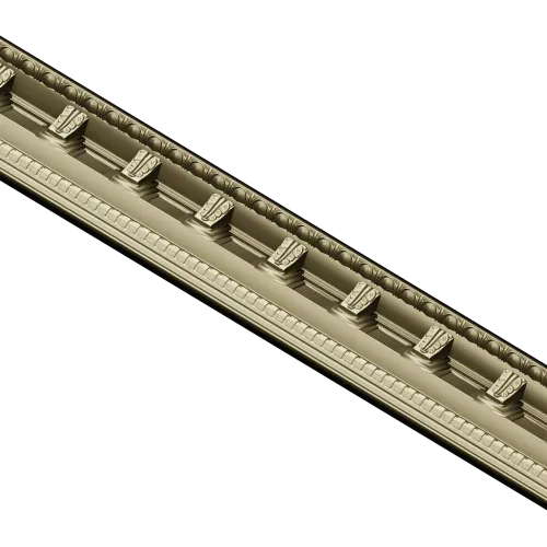 Classical Dentil Baguette - STL 3D model for CNC