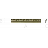 Classical Dentil Baguette - STL 3D model for CNC