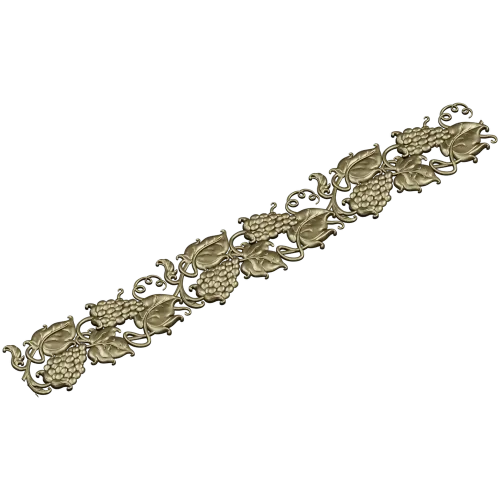 Grapevine Baguette STL - Decorative 3D Model for CNC