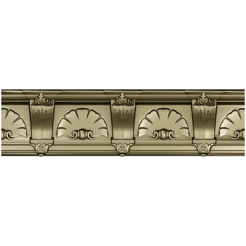 Багет с раковинным орнаментом - 3D модель STL для ЧПУ