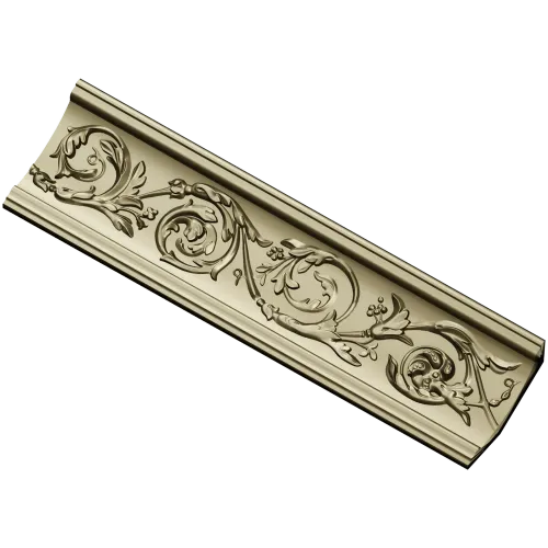 Acanthus Scroll Molding STL for CNC