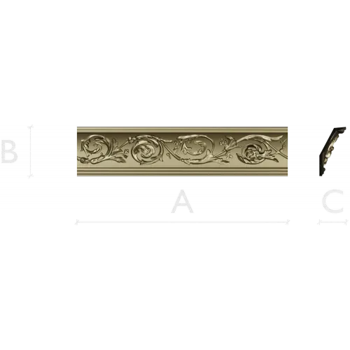 Acanthus Scroll Molding STL for CNC