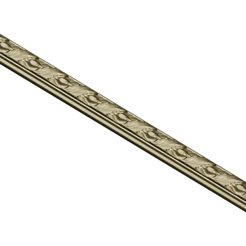 Декоративный багет с растительным орнаментом - 3D модель STL для ЧПУ