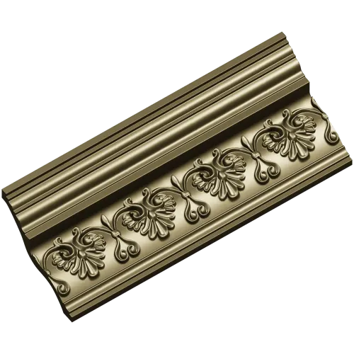 Acanthus Rosette Baguette - STL 3D Model for CNC