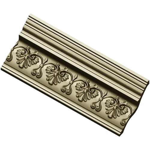 Acanthus Rosette Baguette - STL 3D Model for CNC