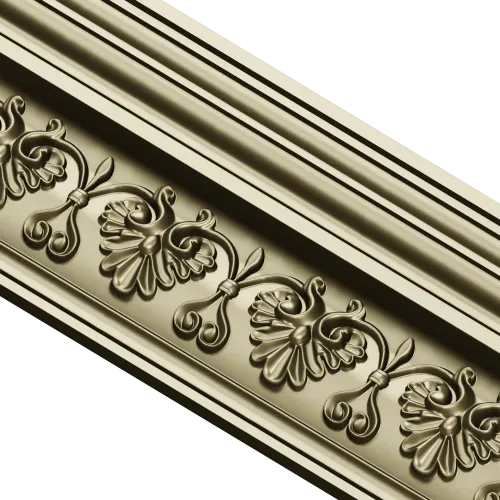 Acanthus Rosette Baguette - STL 3D Model for CNC