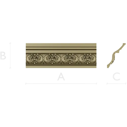 Acanthus Rosette Baguette - STL 3D Model for CNC
