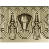 Классический багет с геральдической головой собаки - STL для ЧПУ