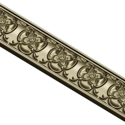 Floral Rosette Baguette STL for CNC
