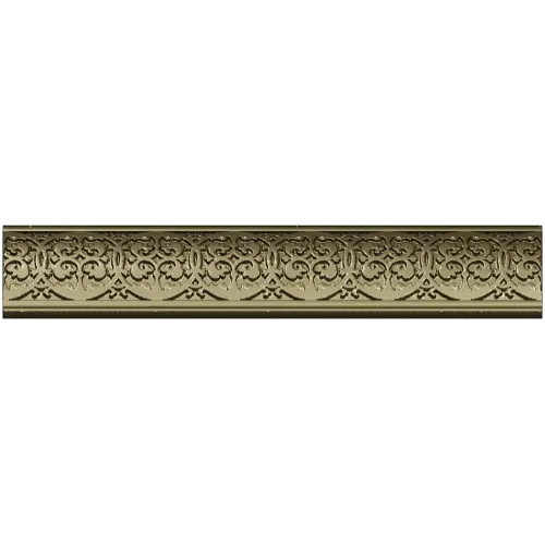 Ornate Fleuron Scroll Baguette - STL 3D model for CNC milling
