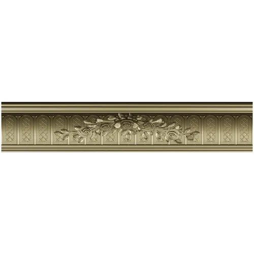 Classical Rose Garland Baguette - STL 3D model for CNC milling