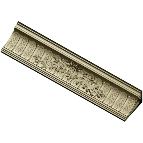Classical Rose Garland Baguette - STL 3D model for CNC milling