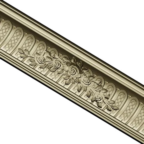 Classical Rose Garland Baguette - STL 3D model for CNC milling