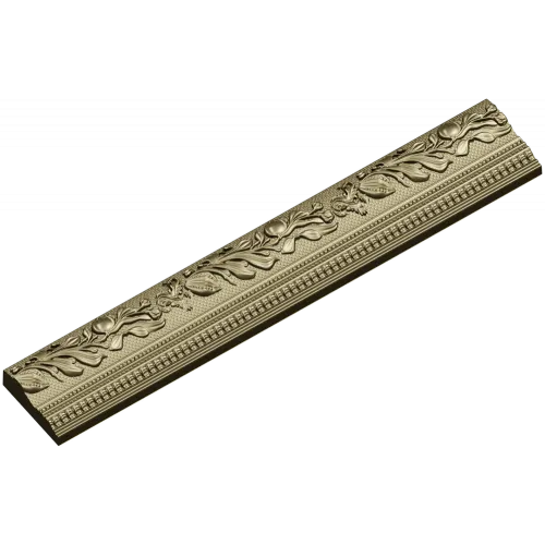 Багет с растительным орнаментом - 3D модель STL для ЧПУ