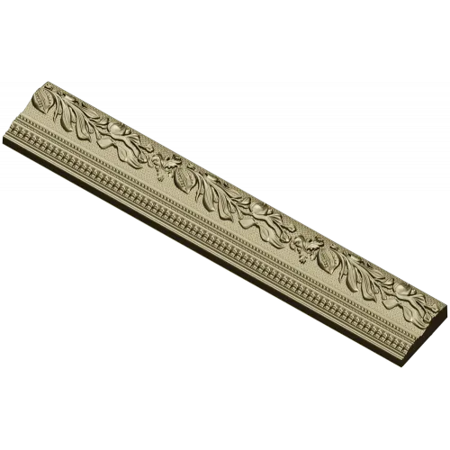 Багет с растительным орнаментом - 3D модель STL для ЧПУ