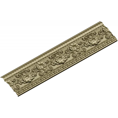 Ornate Floral Baguette STL 3D Model for CNC Router