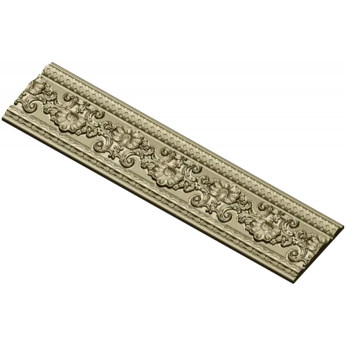 Ornate Floral Baguette STL 3D Model for CNC Router