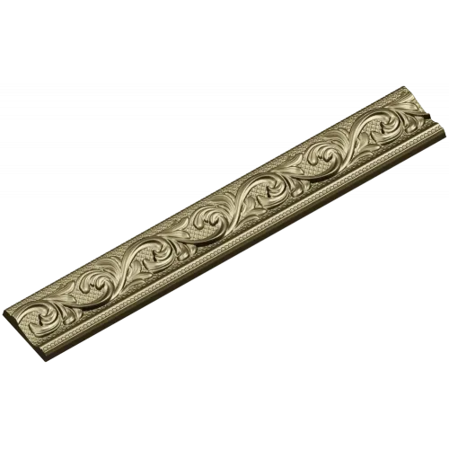Ornamental Acanthus Baguette STL for CNC