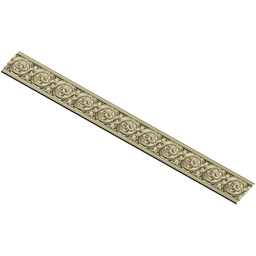 Classical Rosette Baguette STL for CNC Milling
