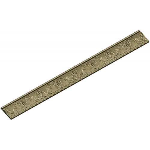 Декоративный багет с растительным орнаментом - 3D модель STL для ЧПУ