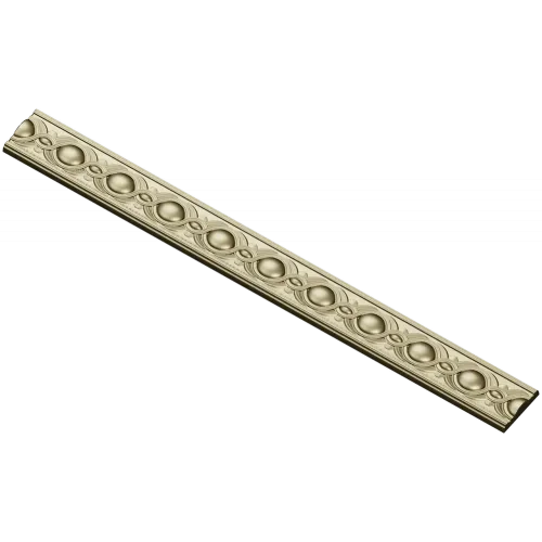 Классический багет с жемчужной гирляндой - STL модель для ЧПУ