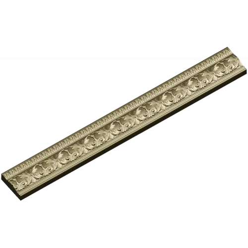 Acanthus Rosette Baguette - STL 3D model for CNC