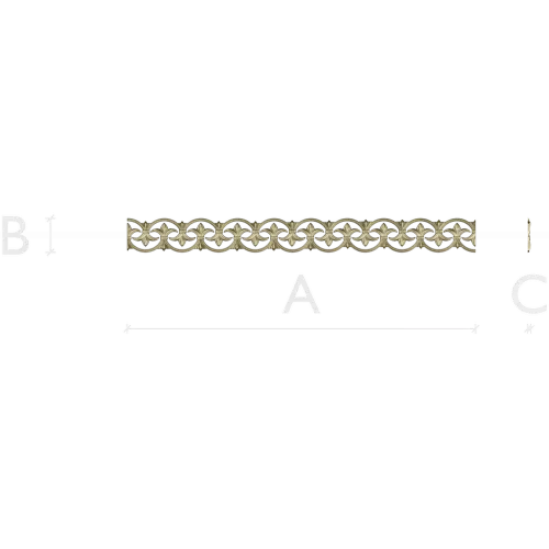 Aurelia Wreath - STL 3D model for CNC baguette border