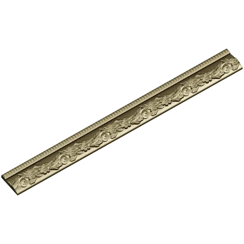 Classical Floral Baguette STL for CNC Milling