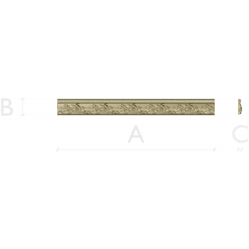 Classical Floral Baguette STL for CNC Milling