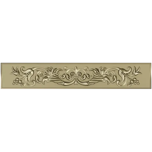 Regal Acanthus Baguette - STL 3D model for CNC carving