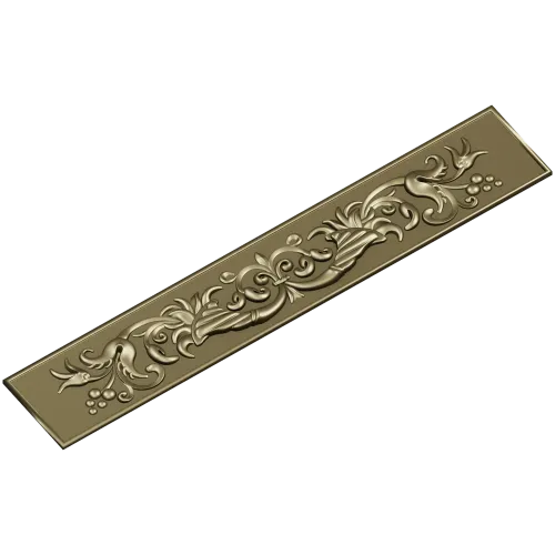 Regal Acanthus Baguette - STL 3D model for CNC carving