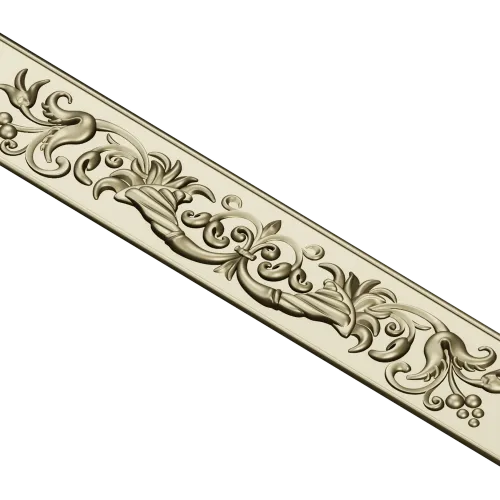 Regal Acanthus Baguette - STL 3D model for CNC carving