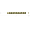 Rosette Scroll Half-Round Baguette - STL 3D Model for CNC
