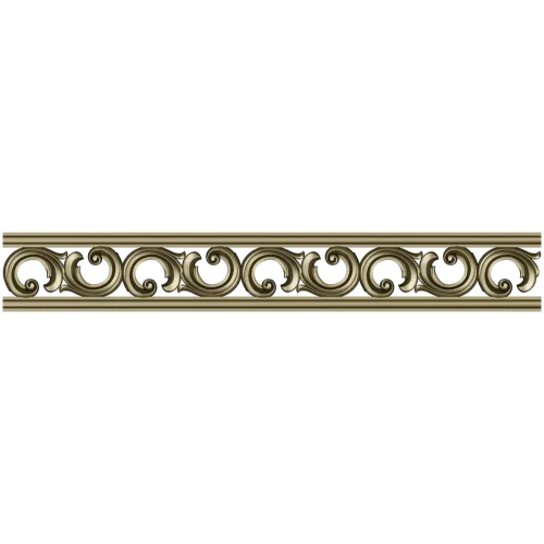 Декоративный багет с завитками - 3D модель STL для ЧПУ